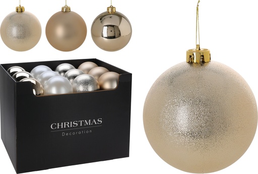 [KOO-CAR102580] Boule de noel Dia:12cm Or