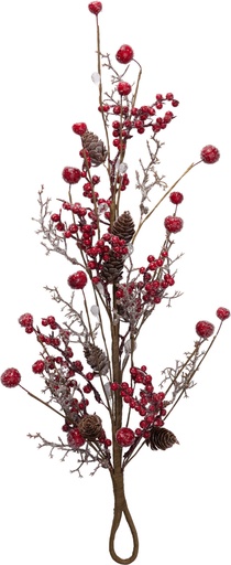 [KOO-YZB010100] Forme de goutte Baies Rouge 56cm