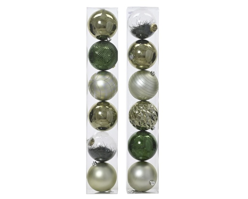 [KAE-021577] Boule de noel dia:15cm 6pcs Vert
