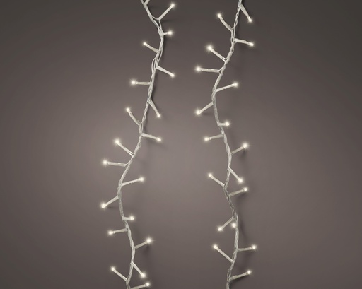 [KAE-495387] Guirlande lumineux 16m fils transparent/ Blanc Chaud