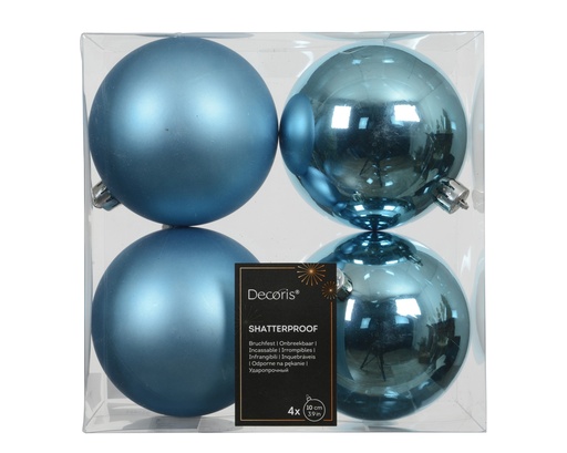 [KAE-022822] Boule de noel dia:10cm 4pcs Folk Blue
