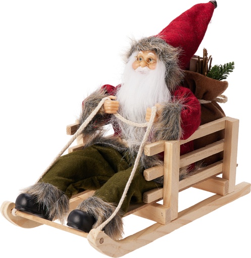 [KAE-ASK007210] Traineau Papa noel 25cm