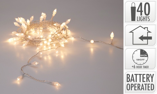 [KOO-AGL000600] Guirlande lumineux 40led