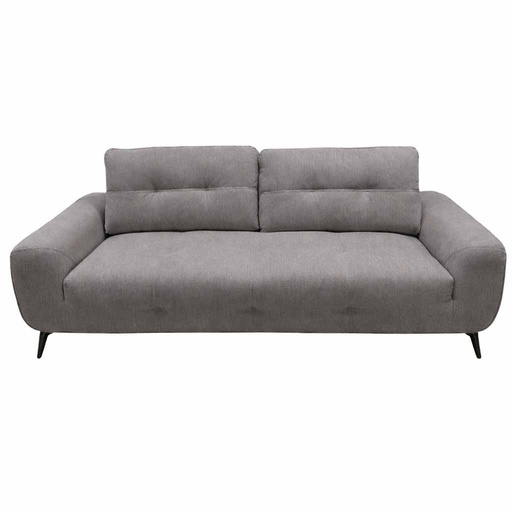 [MIN-MB24121-M31A] Sofa 3 places 89*221*107cm Sylver