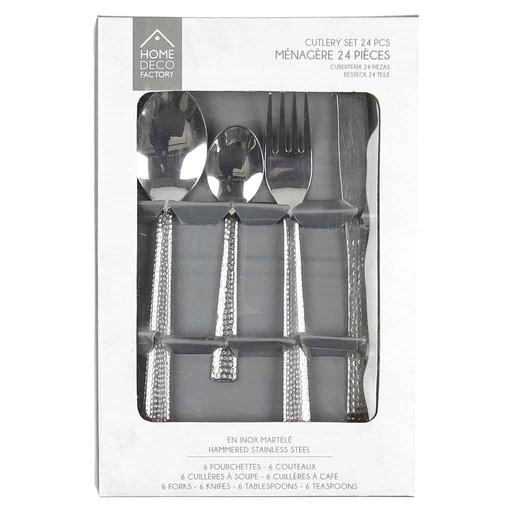 [CMP-KA4855] Couvert 24pcs Martelee Alyx M8