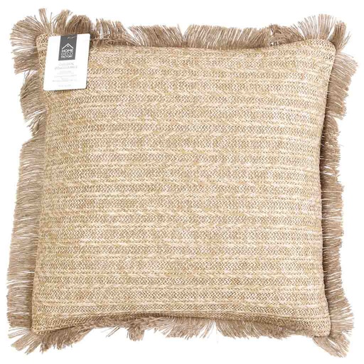[CMP-TX8598] Coussin effet raphia dehoussable 40x40cm M6