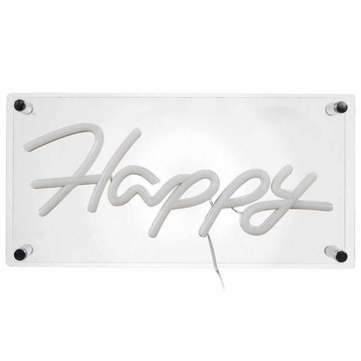 [CMP-LA0083] Lampe acrylique effet neon Happy M6