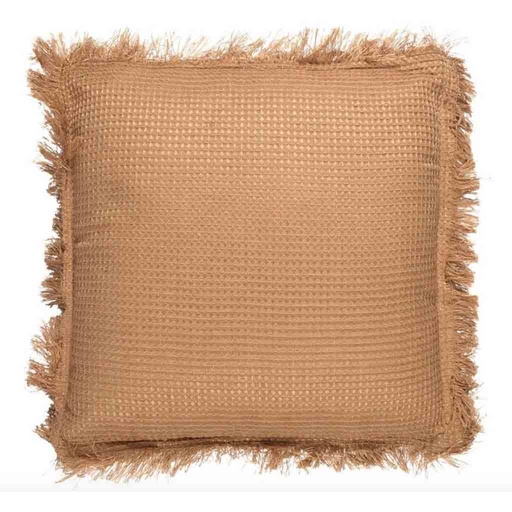 [CMP-TX0304] Coussin gauffre Ocre 40x40cm M6 