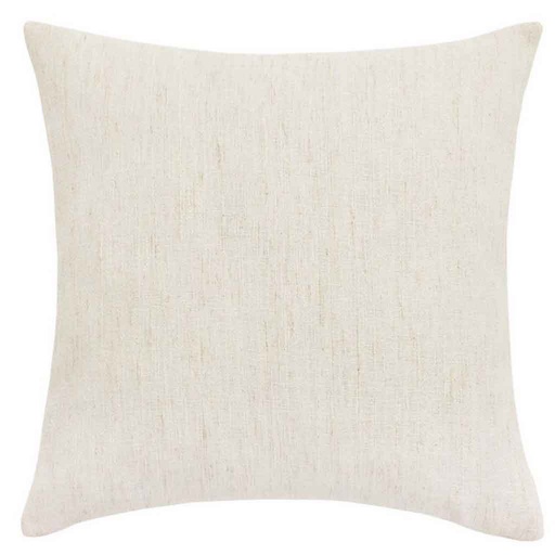 [L3C-1612995] Coussin déhoussable compresse 45x45cm effet lin tisse Nando naturel