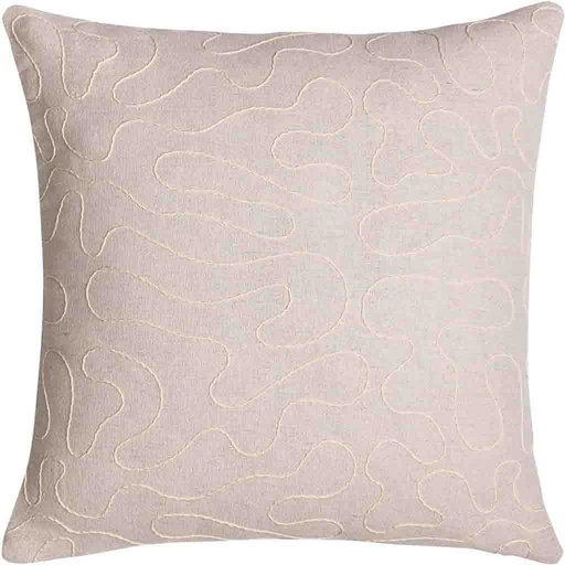 [L3C-1612968] Coussin déhoussable compresse 45x45cm polycoton uni + fantaisie Cirana