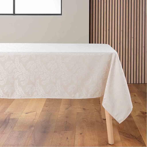 [L3C-1723341] Nappe rectangle 140x240cm Jacquard Doriane naturel