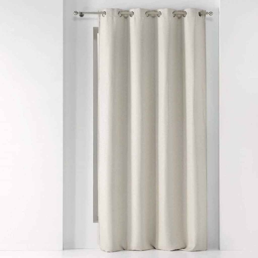 [L3C-1608921] Rideau à œillets 135x240cm occultant tisse Tramina naturel