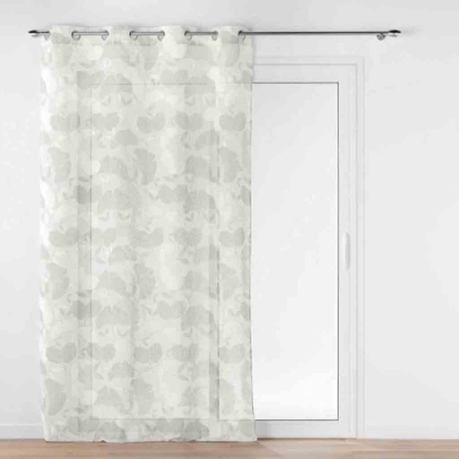 [L3C-1627629] Panneau à oeillets 140x280cm voile sable brode Olympia blanc  