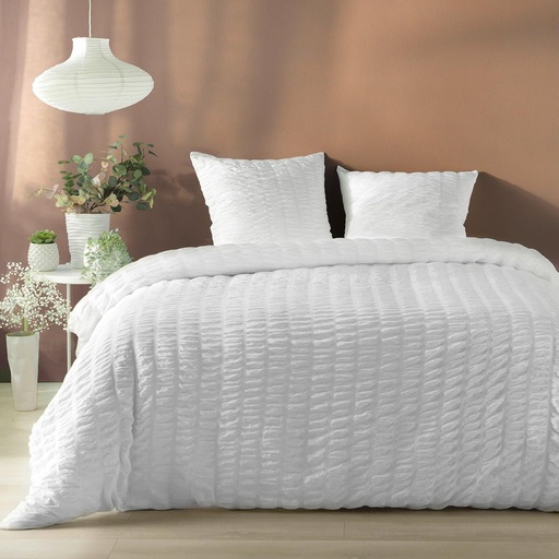 [L3C-1644850] Parure 3P 220x240cm microfibre unie Plissee Plissia