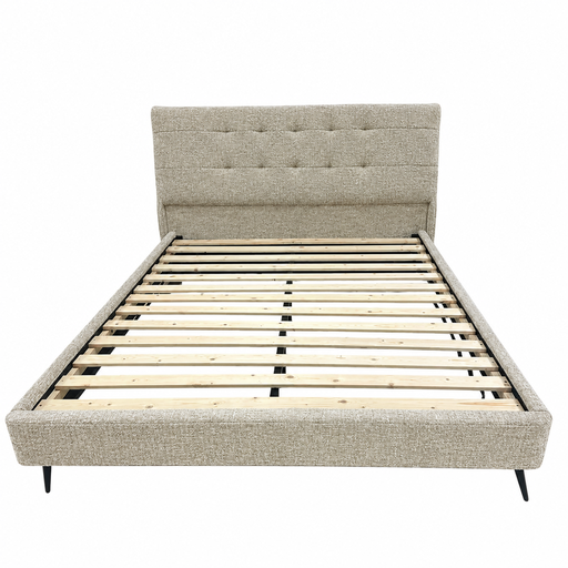 [AD-5LBED17J-S023N12-P180-9#N1-120] Sommier avec tête de lit 180x200 Beige