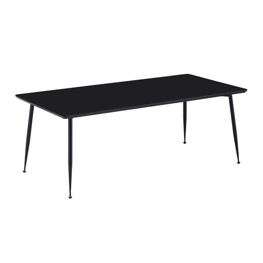 [MAT-CT490-BK01] Table basse L120xP60xH45cm plateau noir