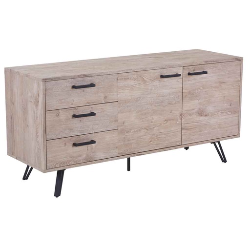 [MAT-S-05-ONE] Buffet 3 tiroirs 2 portes H76xL160xP50cm couleur #ONE clair