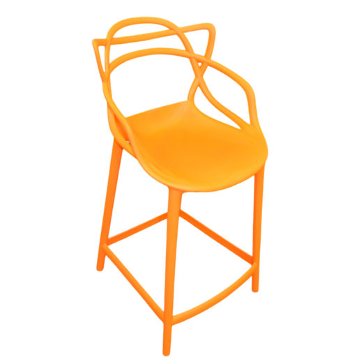 [DHF-197APP1ORANGE] Chaise comptoir h:62cm Orange