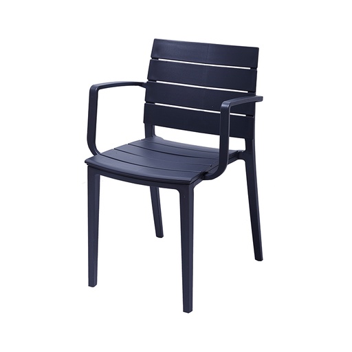 [DHF-276APPBLACKGREY] Fauteuil Black Grey 