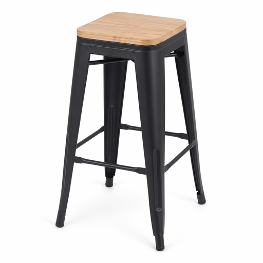 [YOU-HW-801-26BLACK] Tabouret de comptoir 66cm Noir